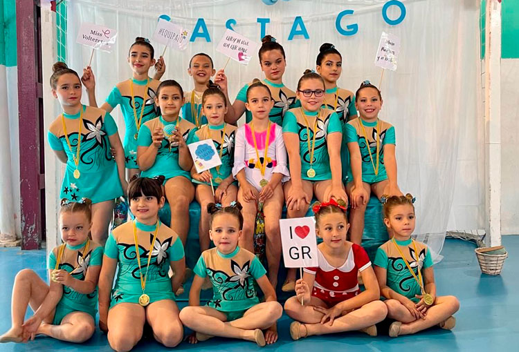 Foto de archivo del festival de gimnasia rítmica de Sástago de 2023