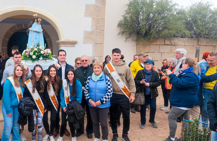 Foto de archivo de la romería a la Virgen de Montler en Sástago de 2024