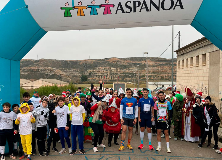 Foto de archivo de la San Silvestre de Sástago de 2024.