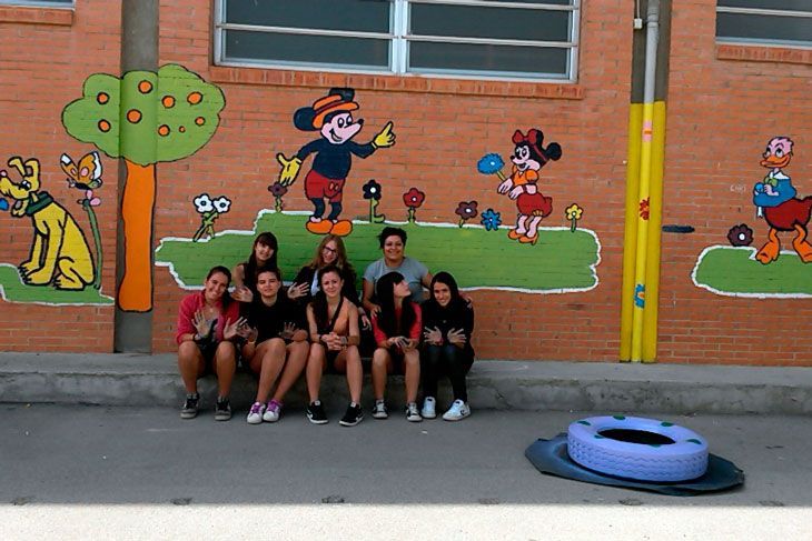 Be Berlin Quinto decora el colegio