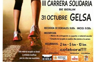 Los chicos de Be Berlín recogen materiales para los niños necesitados en la III carrera solidaria
