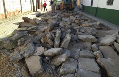 Obras en las calles San Juan y Tranqueta de Quinto