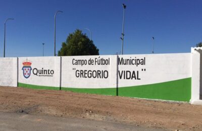 Finalizadas las reparaciones en el campo de fútbol de Quinto