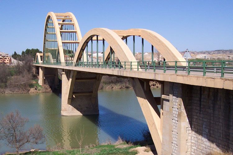 El puente de Sástago, cortado por obras hasta el viernes
