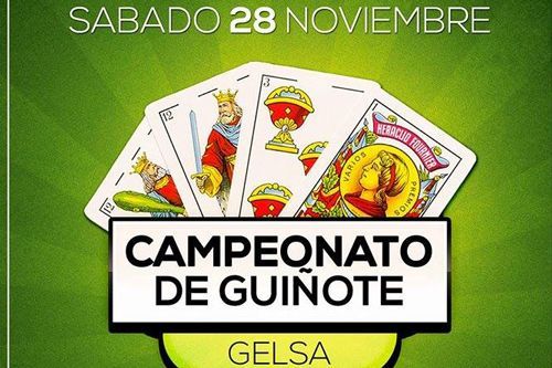 Este sábado, concurso de guiñote en el Free Space de Gelsa