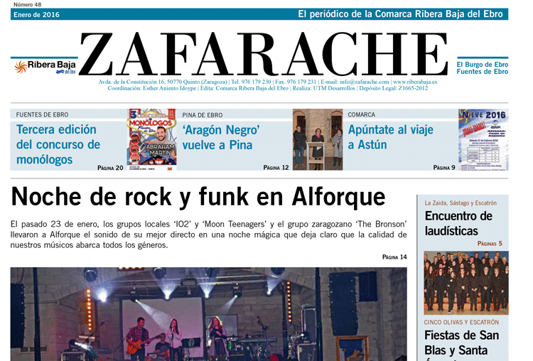 Ya puedes leer on-line el número 48 de Zafarache
