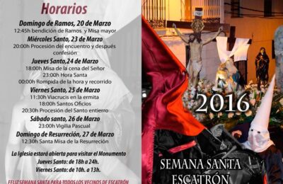 Programación de Semana Santa en Escatrón