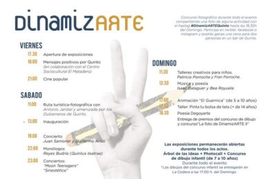 Este fin de semana, música, exposiciones, humor y poesía en DinamizARTE