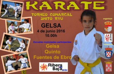 Este sábado, torneo comarcal de kárate en Gelsa