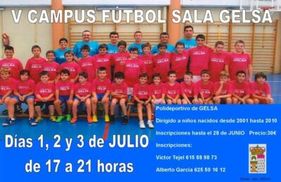 V campus de fútbol en Gelsa