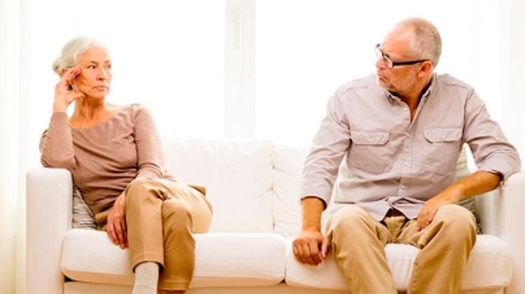 El divorcio de los mayores