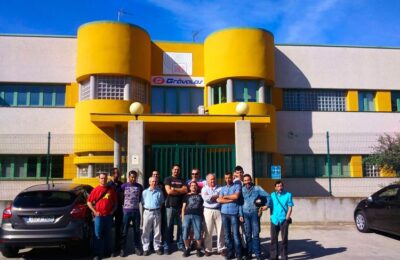 Visita de los alumnos de soldadura a la empresa de ‘Grávalos’