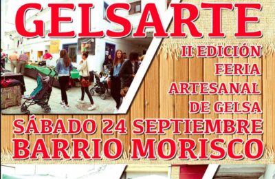 Este sábado, no te pierdas II edición de la feria ‘Gelsarte’ en Gelsa