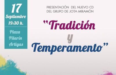 Este sábado, presentación del nuevo disco de jota de Miramón en Pina