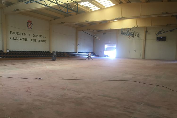 El Ayuntamiento de Quinto cambiará las luminarias del pabellón deportivo