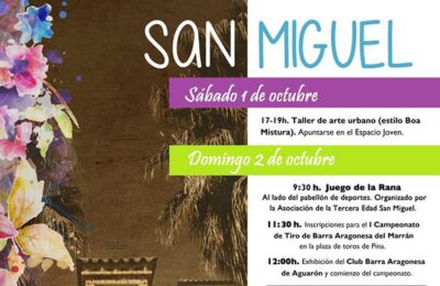 Este fin de semana, celebración de San Miguel en Pina