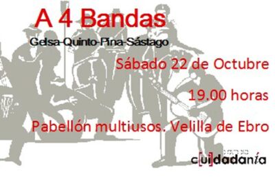 Este sábado no te pierdas ‘a cuatro bandas’ en Velilla