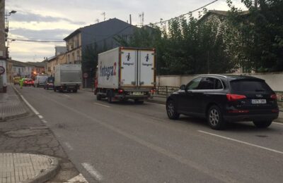 Obras en la N-232 a su paso por Quinto