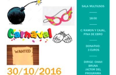 Este domingo, teatro del grupo Ascape en Pina de Ebro