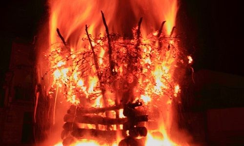 La hoguera de Alforque, foco de atracción