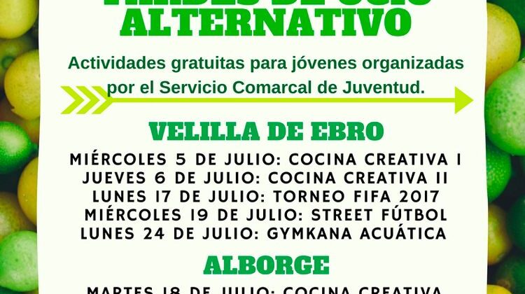Intenso mes de julio de actividades para jóvenes