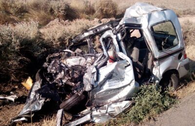 La alcaldesa de Pina lamenta el accidente de la N-II y reclama a Fomento soluciones «urgentes y definitivas»