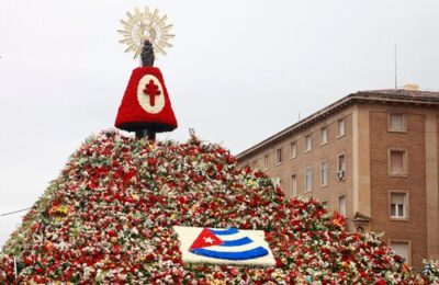 Oferta para trabajar en la ofrenda de flores del Pilar