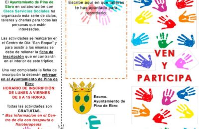 Nuevo ciclo de actividades en el Centro de Día de Pina