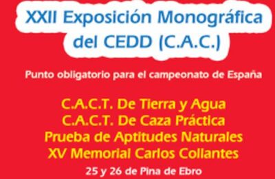 Exposición canina en Pina de Ebro este fin de semana