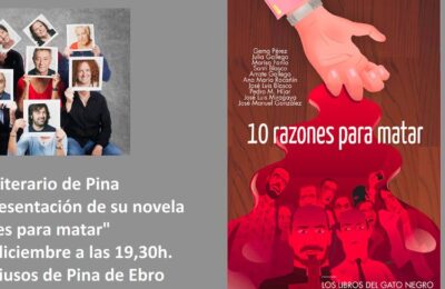 Presentación de ’10 razones para matar’ en el teatro principal de Zaragoza