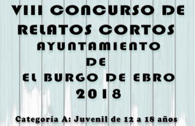 Últimos días para presentarse al VIII concurso de relatos cortos de El Burgo de Ebro