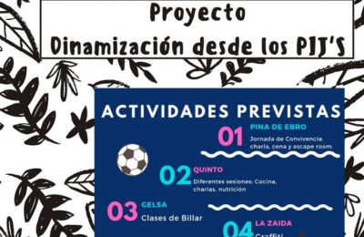 Actividades para jóvenes de todos los pueblos en los PIJ’S