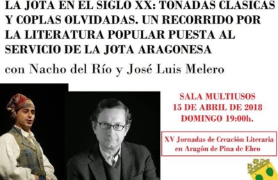 Este domingo, Nacho del Río y José Luís Melero cantarán y contarán la jota en Pina