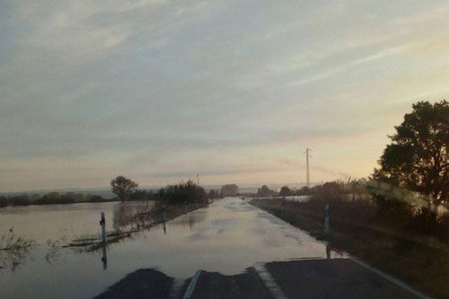 El Ebro arrasa la huerta de la Ribera Baja