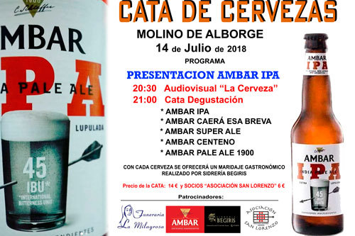 Cata de cerveza y torneo de guiñote en Alborge