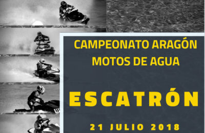Escatrón acoge una prueba del campeonato de Aragón de moto náutica