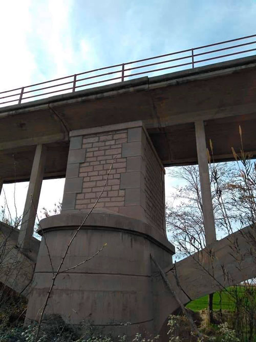 El puente de Gelsa, cortado entre 20 y el 22 de diciembre