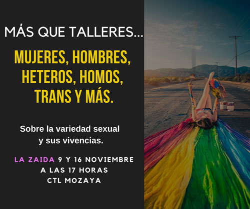 Este viernes, taller sobre diversidad sexual en La Zaida