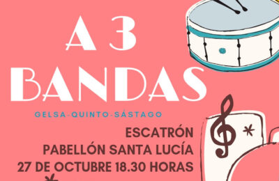 Este sábado, concierto ‘a tres bandas’ en Escatrón