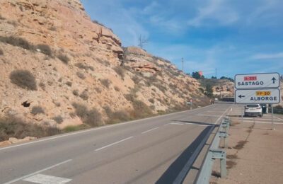 La carretera de Sástago se corta por obras el 10 de diciembre