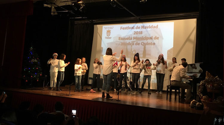 Diciembre musical en la escuela de Quinto