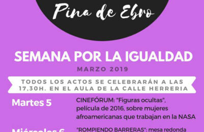 Actividades en torno al Día Internacional de la Mujer en Pina