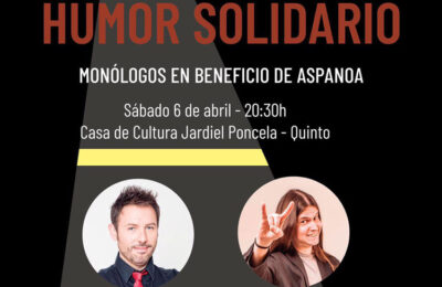 El próximo 6 de abril, Humor solidario en Quinto