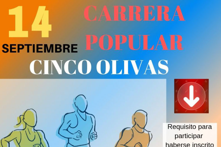 Nueva edición de la carrera solidaria de Cinco Olivas