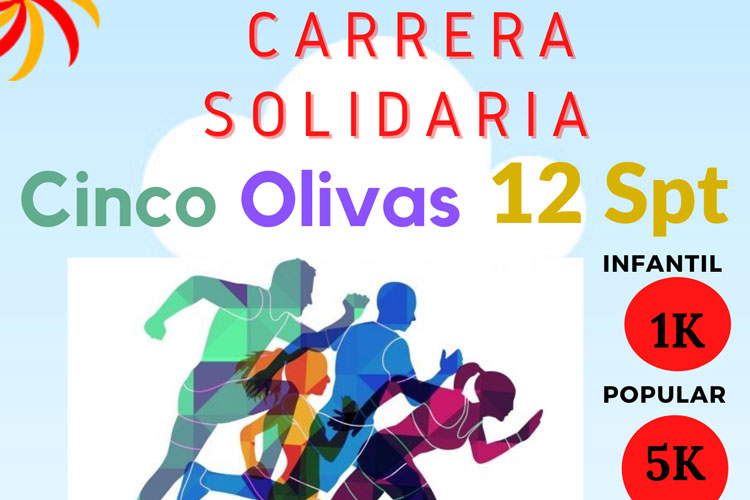 Nueva edición de la carrera solidaria de Cinco Olivas
