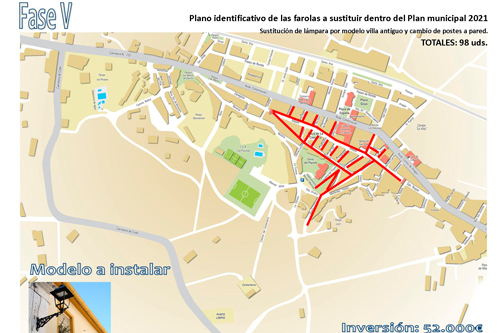 A licitación la última fase de renovación del alumbrado público de Quinto