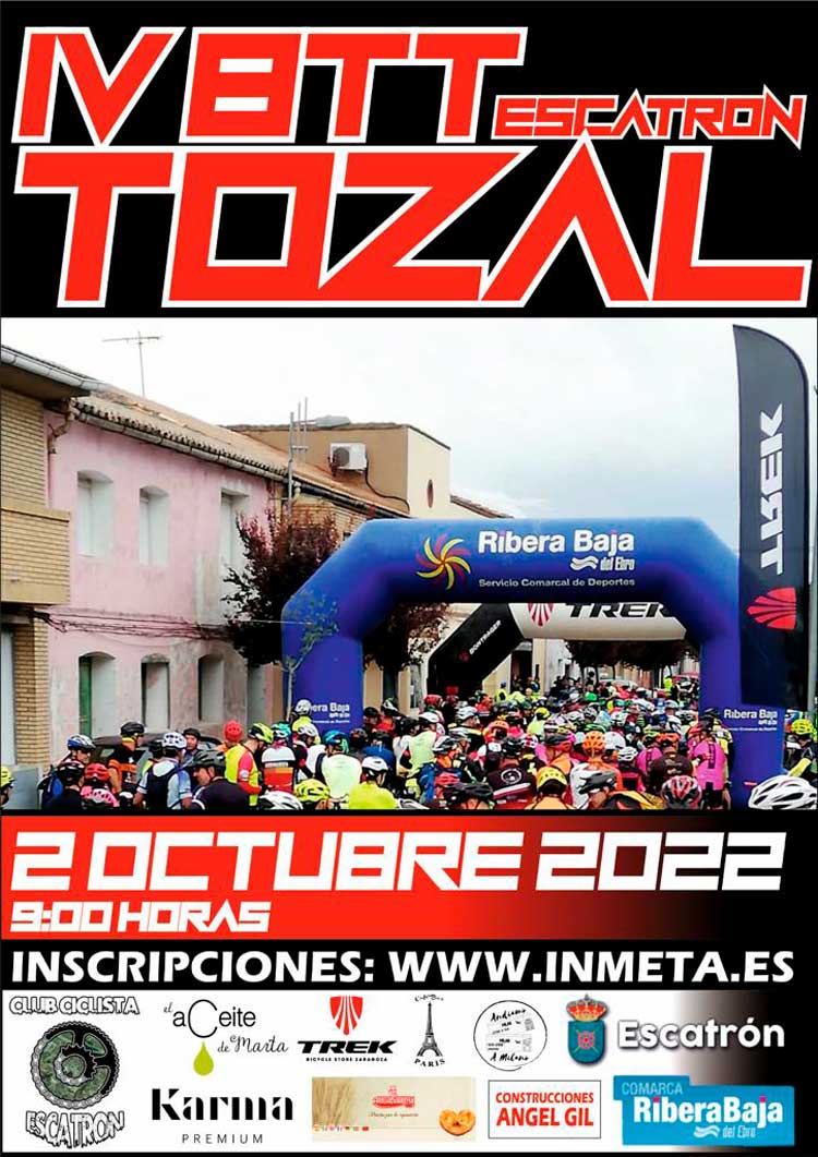 Cuarta edición de la jornada BTT ‘El tozal’ de Escatrón