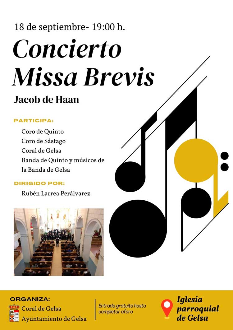 Gelsa, Quinto y Sástago sonarán juntos en la iglesia de Gelsa