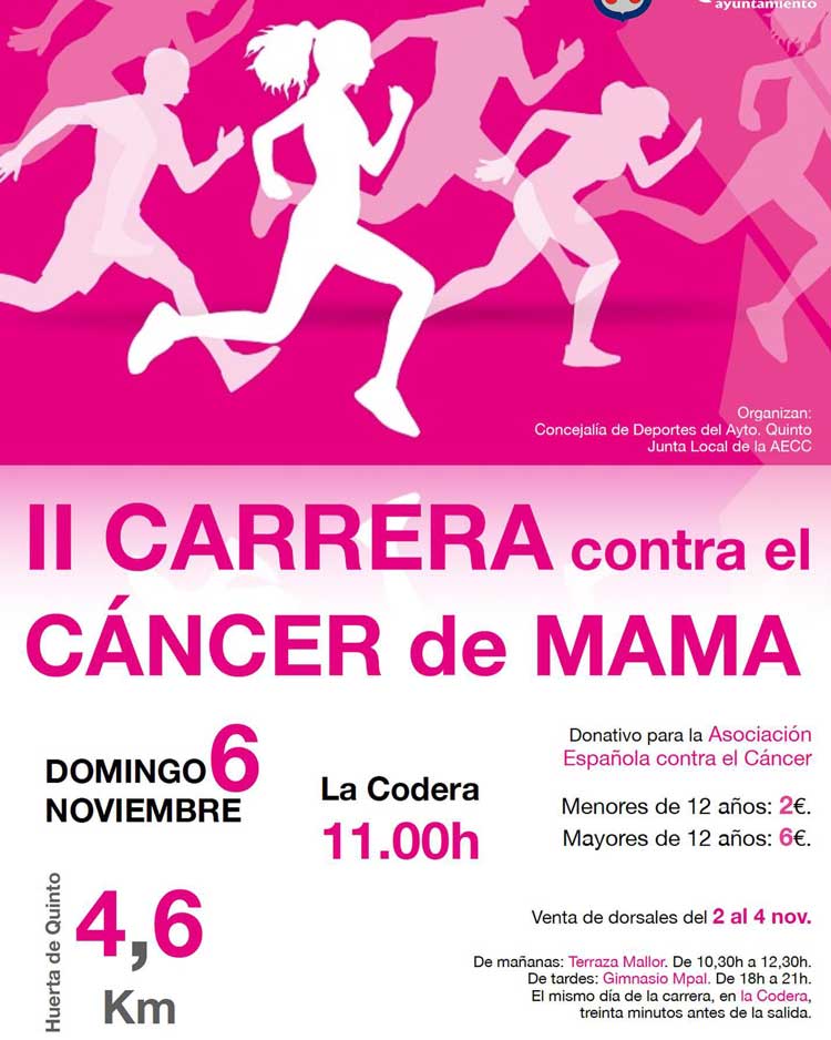 Carrera popular solidaria contra el cáncer de mama