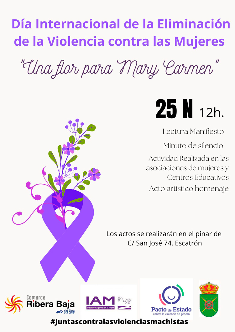 Este 25N la Ribera Baja se llenará de flores para Mari Carmen